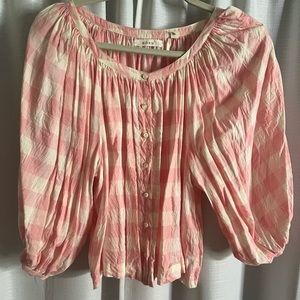 Doen gingham top xxs